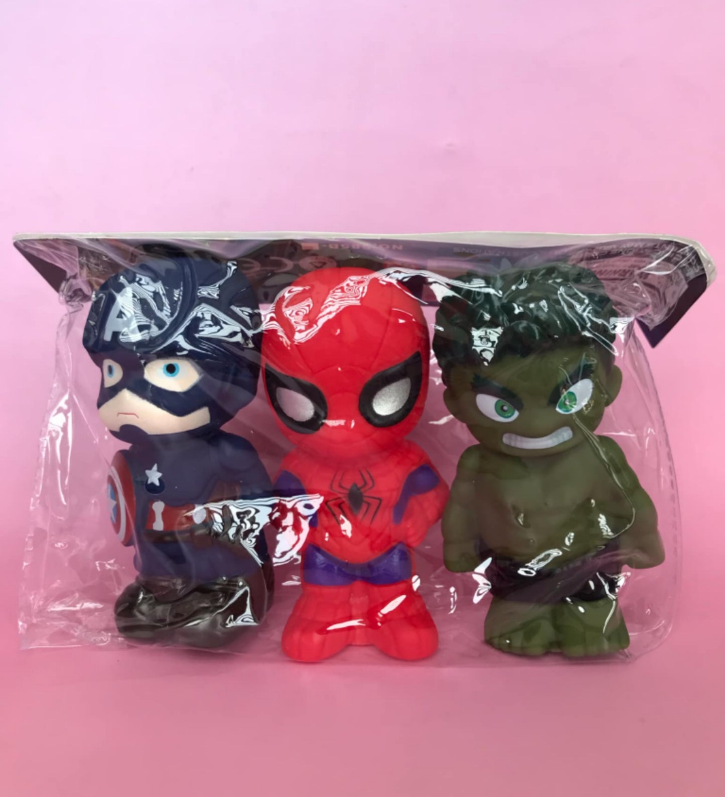 3in1 super hero squishy toy pack