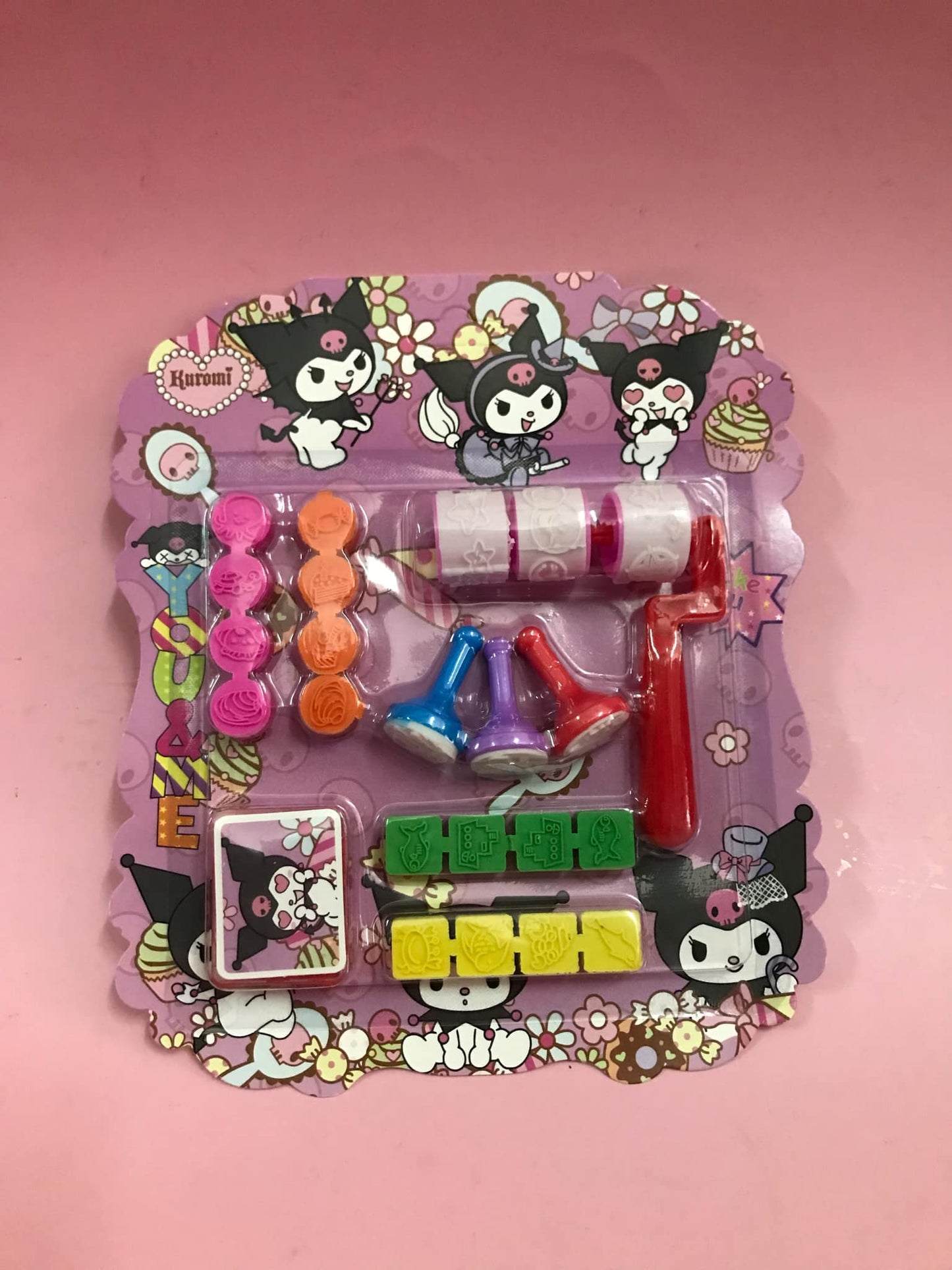 Kuromi Cared Roller Stamps with Refill - Fun & Stylish Design